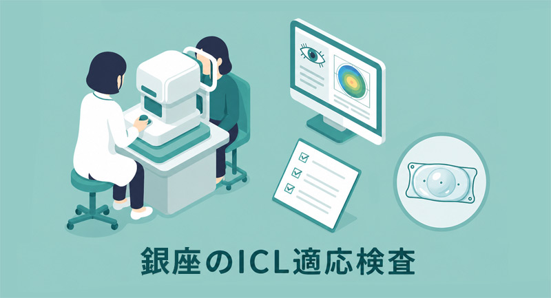 銀座の適応検査イメージ
